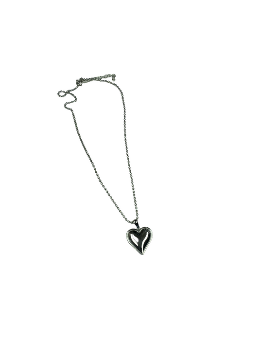 Style Heart Stainless Steel Pendant (Plata)￼